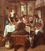 Jan Steen Grace Before Meat Sweden oil painting reproduction